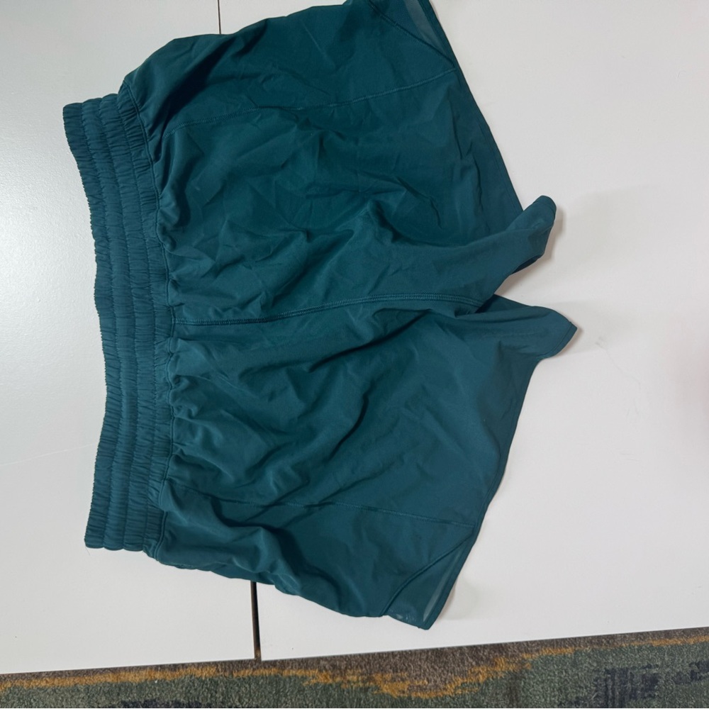 Lululemon Storm Teal Hotty Hot HR 4” sz 10 - Picture 2 of 3